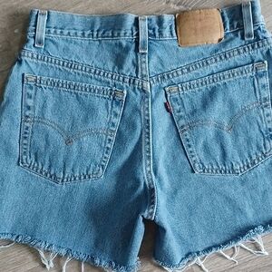 Levi's vintage high-rise denim shorts